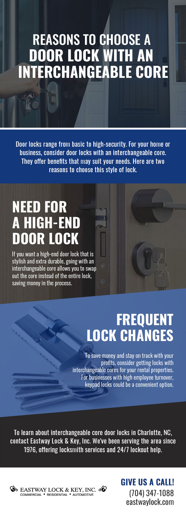 Reasons to Choose a Door Lock with an Interchangeable Core